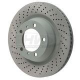 SHW Performance SHW Performance 12-16 Porsche 911 Carrera w/o Ceramic Brakes Left Rear Drill-Dimp Monobloc Brake Rotor PRL39913