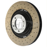 SHW Performance SHW Performance 2021 Porsche 911 Turbo 3.7L Left Front Cross-Drilled Lightweight Brake Rotor PFL49215