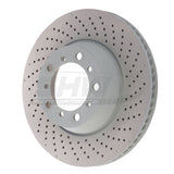 SHW Performance SHW Performance 17-21 Porsche 911 Carrera 3.0L w/o Ceramics Right Rear Cross-Drilled Monobloc Brake Rotor PRR31624