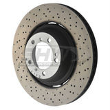 SHW Performance SHW Performance 2021 Porsche 911 Turbo 3.7L Right Rear Cross-Drilled Lightweight Brake Rotor PRR49218