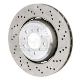 SHW Performance SHW Performance 08-13 BMW M3 4.0L Right Front Cross-Drilled Lightweight Brake Rotor BFR42852