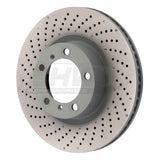 SHW Performance SHW Performance 09-16 Porsche 911 Carrera w/o Ceramic Brake Left Front Drill-Dimp Monobloc Brake Rotor PFL39971