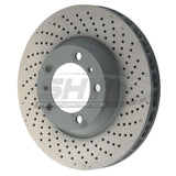 SHW Performance SHW Performance 20-21 Porsche Carrera 3.0L Right Front Cross-Drilled Monobloc Brake Rotor PFR39984