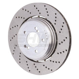 SHW Performance SHW Performance 06-10 BMW M5 5.0L Right Rear Cross-Drilled Lightweight Brake Rotor BRR48081