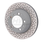 SHW Performance SHW Performance 99-08 Porsche 911 Carrera 3.6L w/o Ceramics Rear Cross-Drilled Monobloc Brake Rotor PRX39961
