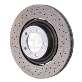 SHW Performance SHW Performance 14-19 Porsche 911 Turbo 3.8L w/o Ceramics Left Front Drilled-Dimpled LW Brake Rotor PFL49015