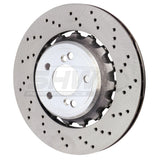 SHW Performance SHW Performance 15-18 BMW M3 3.0L Right Rear Cross-Drilled Lightweight Brake Rotor BRR44812