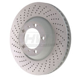 SHW Performance SHW Performance 09-13 Porsche 911 Turbo w/Center Lock w/o Ceramics Left Frt Drill-Dimp Monobloc Rotor PFL30905