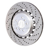 SHW Performance SHW Performance 11-16 BMW M5 4.4L Right Rear Cross-Drilled Lightweight Brake Rotor BRR48181