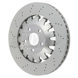SHW Performance SHW Performance 12-13 Audi TT Quattro RS 2.5L Front Drilled-Dimpled Lightweight Brake Rotor AFX41521