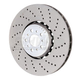 SHW Performance SHW Performance 18-21 BMW M5 4.4L Right Front Cross-Drilled Lightweight Brake Rotor BFR42502
