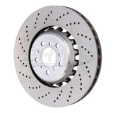 SHW Performance SHW Performance 13-16 BMW M5 4.4L Left Front Cross-Drilled Lightweight Brake Rotor BFL48151