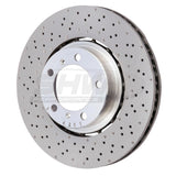 SHW Performance SHW Performance 18-19 Porsche 911 Carrera 4 GTS w/o Ceramic Brake Left Frt Drill-Dimp LW Brake Rotor PFL49901