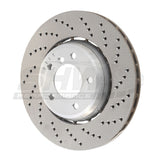 SHW Performance SHW Performance 01-05 BMW 330i 3.0L Right Front Cross-Drilled Lightweight Brake Rotor BFR48721