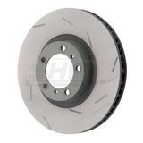 SHW Performance SHW Performance 17-20 Porsche Panamera 4S w/18in Wheels Right Front Slotted Monobloc Brake Rotor PFR39742