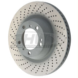 SHW Performance SHW Performance 20-21 Porsche Carrera 4S 3.0L Left Rear Cross-Drilled Monobloc Brake Rotor PRL39987