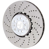 SHW Performance SHW Performance 18-21 BMW M5 4.4L Left Front Cross-Drilled Lightweight Brake Rotor BFL42501