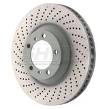 SHW Performance SHW Performance 07-13 Porsche 911 Turbo 3.8L w/o Ceramics Left Front Drilled-Dimple Monobloc Brake Rotor PFL30904