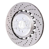 SHW Performance SHW Performance 11-16 BMW M5 4.4L Left Rear Cross-Drilled Lightweight Brake Rotor BRL48171