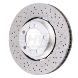 SHW Performance SHW Performance 18-19 Porsche 911 Carrera 4 GTS w/o Ceramics Right Frt Drill-Dimp LW Brake Rotor PFR49902