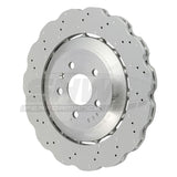 SHW Performance SHW Performance 14-18 Audi RS7 4.0L Rear Cross-Drilled Lightweight Wavy Brake Rotor ARX47418