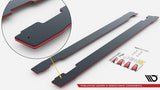Street Pro Side Skirts Diffusers Honda Civic Type R Mk10 by HONDA HOCI10TYPERCNC-SD2BRB