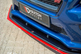 Maxton Design Front Splitter V.4 Subaru WRX STI by Maxton Design SUIM4WRXSTI-FD2G+FD2RRED