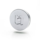 Titan 7 58mm Flat Center Cap Set of 4 (Polished Clear)