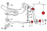 Verkline Front Control Arm Polyurethane Bushings (Street Hardness) - Audi C4 100 by Verkline pow-003-75