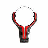 Suvneer Motorsports F-Series Carbon Fiber Steering Wheel Trim by Suvneer Motorsports F8XCFSWTRIM-RED