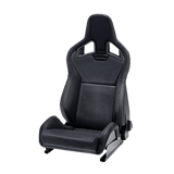 Recaro Leather Black  and  Leather Carbon - Silver Logo Recaro Sportster CS Driver Seat 410.100.3167