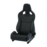 Recaro Black Vinyl and Black Suede Recaro Sportster CS Driver Seat 410.100.3216