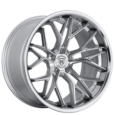 Rohana RFC3 20" 5x130 Machine Silver / Stainless Lip by Rohana