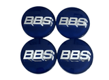BBS Center Cap 70mm Blue/Silver - 3D (Set Of 4) by BBS Hardware HW58071015.4