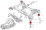 Verkline Rear Aluminium Subframe Bushings - Audi / B6 / B7 by Verkline sbk-015