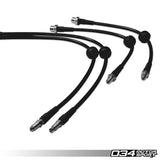034Motorsport Stainless Steel Braided Brake Line Kit - BMW G87 M2 by 034 Motorsport 034-303-0029