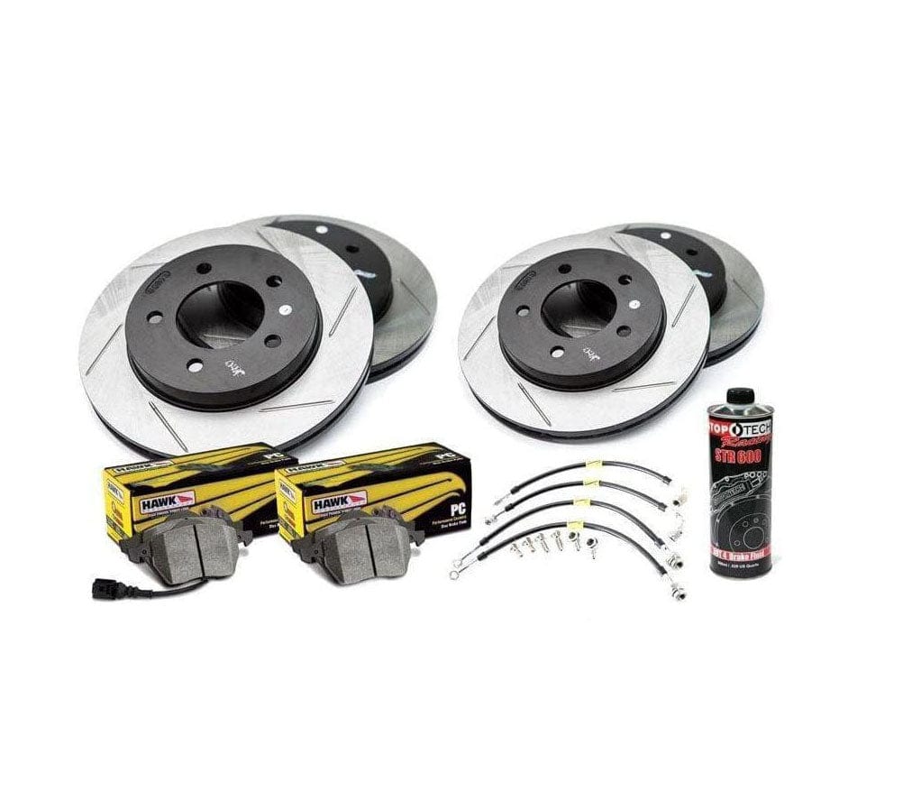 Mk7 GTi Stoptech Slotted Rotor Kit with Pads UroTuning