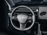 RW Carbon Tesla Model 3 / Y Carbon Fiber Steering Wheel Trim by RW Carbon