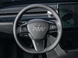 RW Carbon Tesla Model 3 / Y Carbon Fiber Steering Wheel Trim by RW Carbon