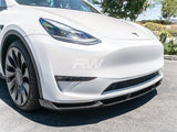 RW Carbon Tesla Model Y DTM Carbon Fiber Front Lip Spoiler by RW Carbon