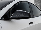 RW Carbon Tesla Model S / S Plaid 21+ Carbon Fiber Mirror Covers by RW Carbon
