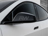 RW Carbon CF Mirror Covers - Tesla Model S/ S Plaid - No Thanks