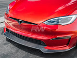 RW Carbon Tesla Model S / S Plaid Carbon Fiber Front Lip by RW Carbon
