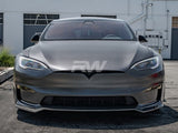 RW Carbon Tesla Model S / S Plaid Carbon Fiber Front Lip by RW Carbon