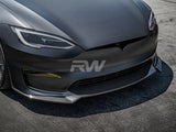 RW Carbon Tesla Model S / S Plaid Carbon Fiber Front Lip by RW Carbon
