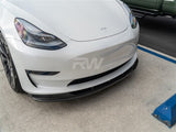 RW Carbon Tesla Model 3 RWS Carbon Fiber Front Lip Spoiler by RW Carbon tesla07