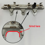 2.0L TSI / FSI T3 Twin Scroll Turbo Exhaust Manifold Transverse Engines + aluminum intake manifold - Black by SPA Performance CMBTMA11W01B