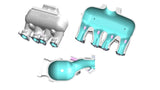 SPA Performance Black Longitudinal Intake Manifold w/ 8 Injectors (w/o Bolt Holes) by SPA Performance TINW1003B