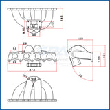 SPA Performance T3 Turbo Manifold - VW / Mk4 / 1.8 20V / Golf / Jetta by SPA Performance TMA03