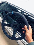 Renown Blue Suede Renown Time Trial Steering Wheel Motorsport TTMBS